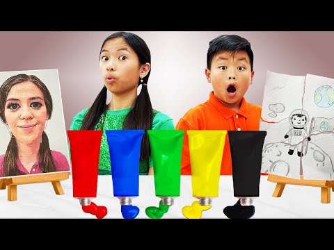 Alex And Wendy Draw Me Coloring Art Challenge | Alex And Wendy Draw In Art Class