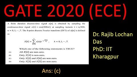 Solution of GATE 2020 ECE Problem on Discrete  Fourier Transform - Problem 12