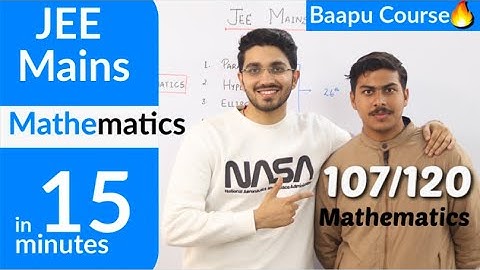 JEE Main 2020 | Mathematics in 15 minutes🔥 | Guaranteed Questions🔥