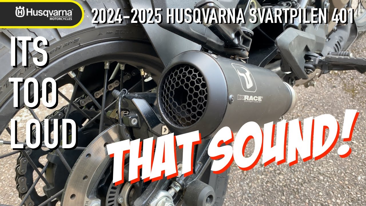 Husqvarna Svartpilen 401 - IXRACE Aftermarket Звук выхлопа 2024-2025 гг.