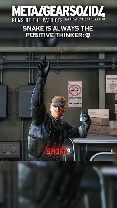 Snake the Positive Thinker💀#shorts #gaming #edit #viralvideo #mgs #cinematic