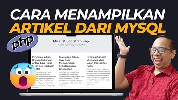 Cara Membuat Website - Menampilkan Artikel dari Database  Crud php mysql #php #html