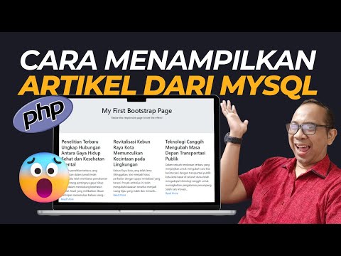 CRUD PHP MySQL 5 - Menampilkan Artikel dari Database ke Halaman Web