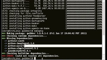 Howto: Install Gwibber on Arch Linux.