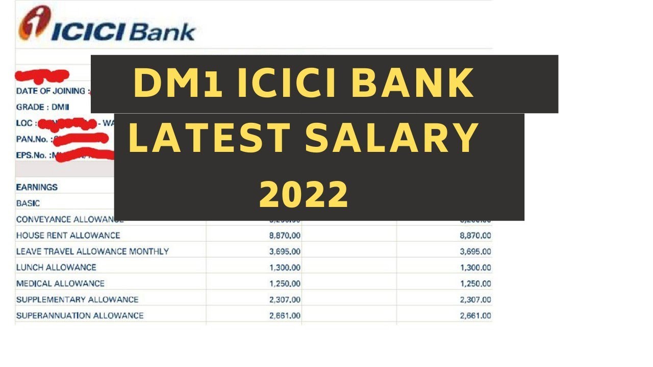 icici-bank-dm1-salary-2022-salary-after-increment-icici-bank-po-program-salary-youtube