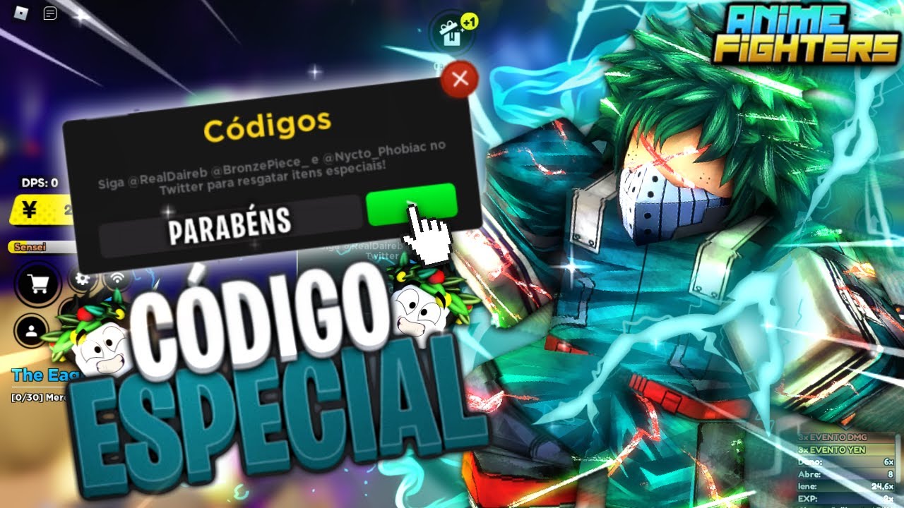 LIBEREI 2 NOVOS CÓDIGOS SECRETOS NO MEU JOGO DE ANIME NO ROBLOX