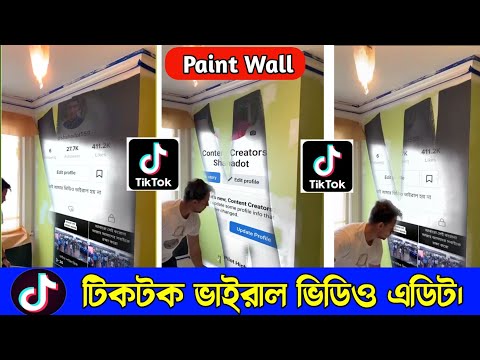 Paint The Wall TikTok New Trending Video Editing | TikTok Video Editing । Tempo Video Edit Tutorial