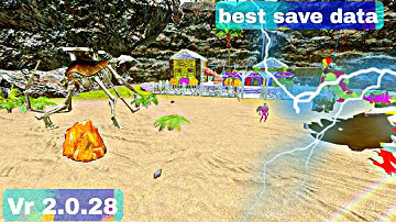Ark Save Data | unlimited ambers and colourful dino | Unlimited resource | #arksurvivalevolved #ark