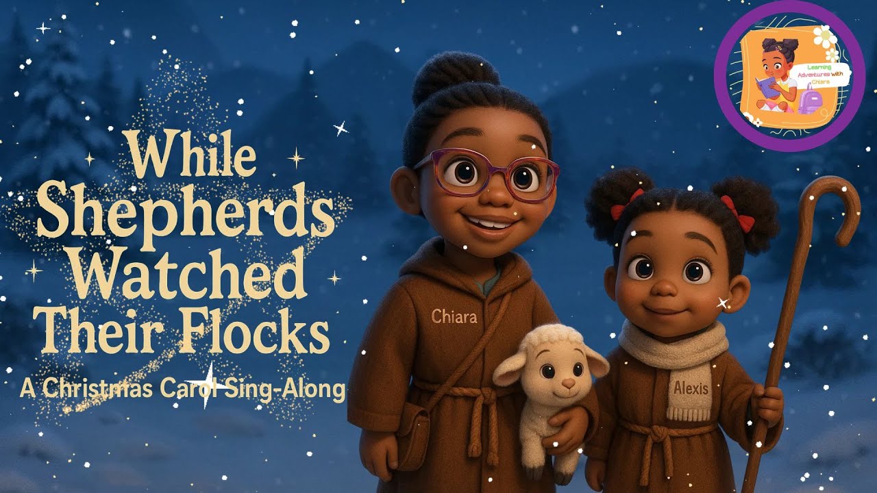 While Shepard While Shepherds Watched Their Flocks | Christmas Carol Sing-Along with ...