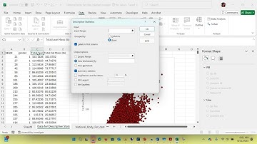 How to compute descriptive statistics in Excel using the Analysis Toolpak