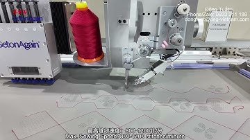 Máy GetonAgain đục lỗ da ghế ô tô tự động tích hợp may CNC tự động khung 900x600mm hoặc 1200x800mm