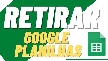 Como Retirar Linhas de Grade Google Planilhas