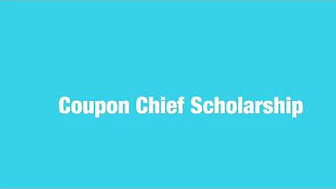 Coupon Chief Scholarship - Cory Faison