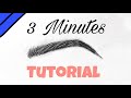 How To Draw Realistic Eyebrows for BEGINNERS | Step By Step | Tutorial |