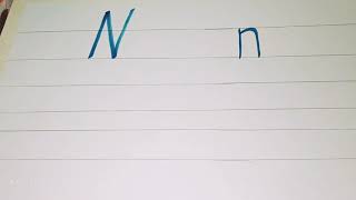 طريقة رائعة لتعليم الطفل كتابة حرفHow to write letter n