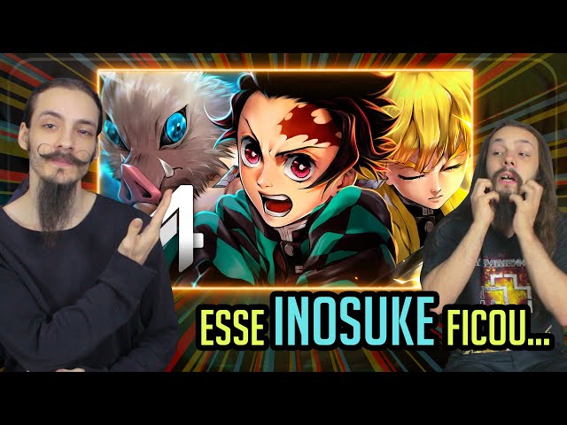 Arrepiamos com essa! Tanjiro, Zenitsu e Inosuke Caçadores De Oni