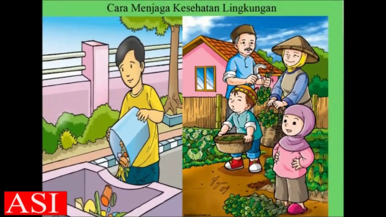 Gambar Rumah Bersih Dan Sehat Kartun