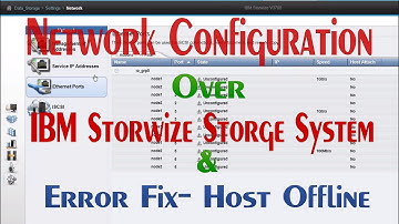 IBM storwize v3700 configuration part03(Network Config)