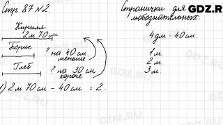 Странички для любознательных, стр. 87, № 2 - Математика 3 класс 2 часть Моро