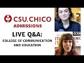 Live Q&amp;A with the College of Communication and Education