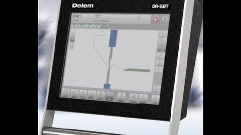 Delem DA58T CNC Press Brake Control Overview | RMT - Revolution Machine Tools | Press Brake