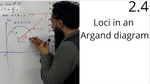 Edexcel AS Level Further Maths: 2.4 Loci in an Argand diagram