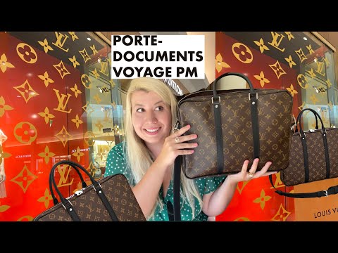 TAX FREE SHOPPING! Louis Vuitton Porte-Document Voyage PM UNBOXING 