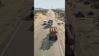 Realistic Highway Car Crashes #224 | BeamNG.drive #shorts #beamngdrive #car #crash