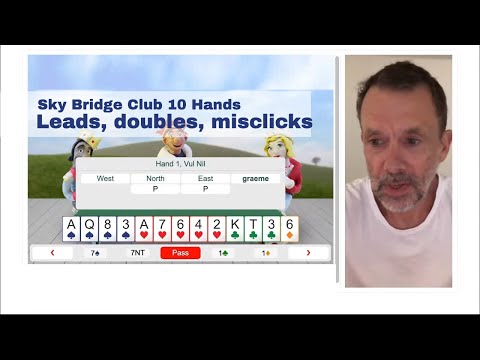 Leads, doubles and misclicks at Sky Bridge Club with Graeme Tuffnell