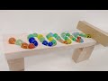 マーブルランレースASMR HABAのウェーブスロープ&くみくみスロープ ショート動画