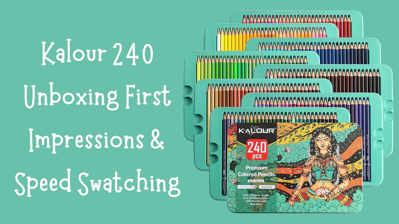 Kalour 240 Colored Pencils Unboxing 