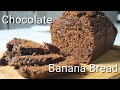 Chocolately banana bread so easy