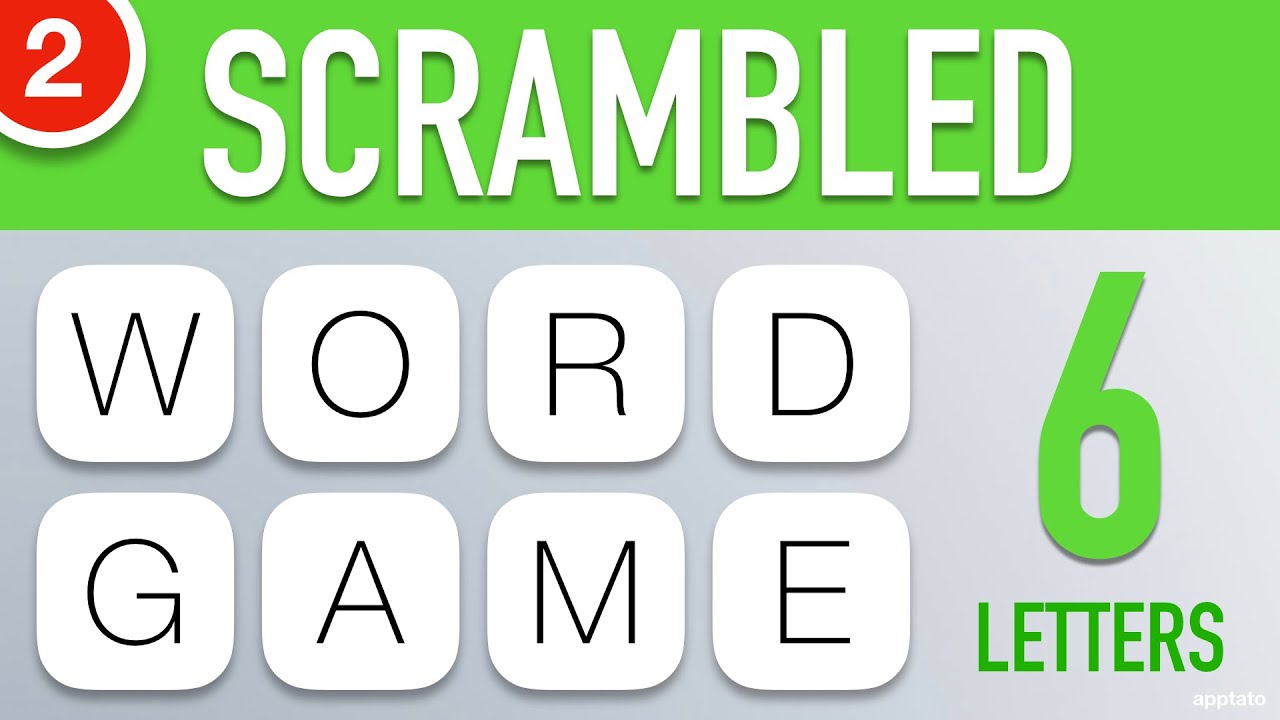 Scrambled Word Games Vol. 2 Guess the Word Game (6 Letter Words