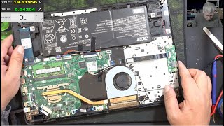 картинка: Acer Aspire 3 включается и выключается без дополнительного потребления тока, ремонт платы