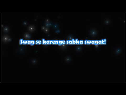 Swag Se Swagat - Tiger Zinda Hai - Karaoke with Lyrics @kabeerverma4302