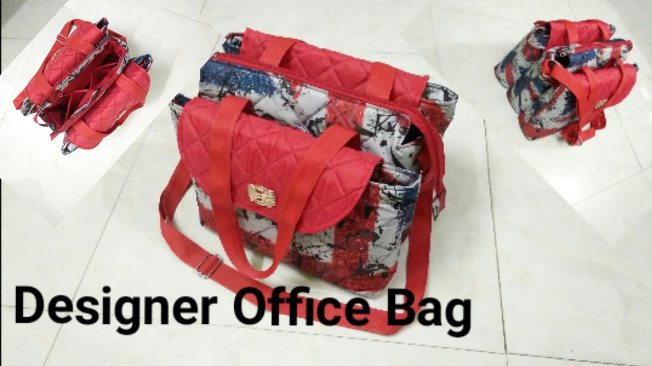 DIY: New Designer Office Handbag No. 63, With Lots Of Pockets By Anamika Mishra....