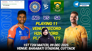 IND vs SA Dream11 Prediction | IND vs SA Dream11 | India vs South Africa Dream11 1ST T20I 2025