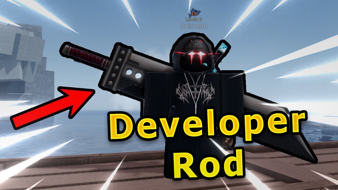 using the *SECRET* DEVELOPER ROD...(fisch) - YouTube