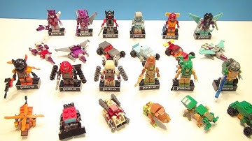 KRE-O TRANSFORMERS MICROCHANGERS WAVE 4 FULL COLLECTION BUILD TOY REVIEW VIDEO