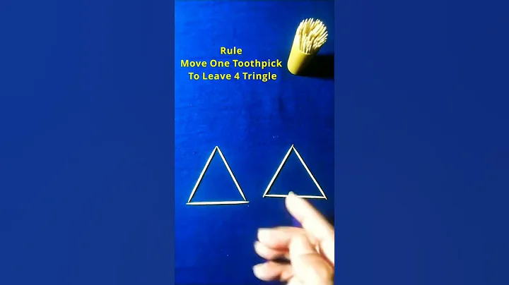 Move 1 Toothpick leave 4 Triangles  Trick | #magictrick #tricks #trending #viral