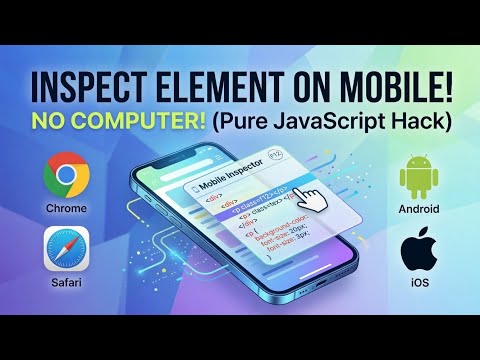How To Inspect Element (F12) On IOS or Android Using Safari or Chrome 