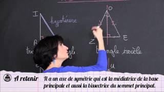 Triangles particuliers - Géométrie plane - Maths 6e - Les Bons Profs