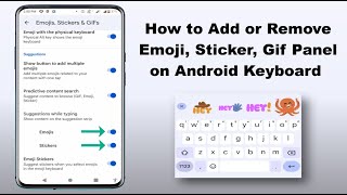 How to Enable or Disable Sticker & Emoji Panel in Google Keyboard | Android screenshot 4