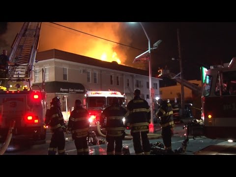 Bayonne,NJ Fire Department Multiple Alarm Fire  6/18/16