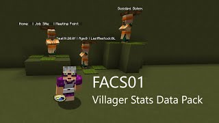 1.14 Villager Stats Data Pack by FACS01 (and Grandma's Clock)