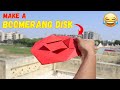 Boomerang paper disk  paper boomerang disk  origami returnable disk easy origami  mad times