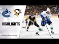 NHL Highlights | Canucks @ Penguins 11/27/19