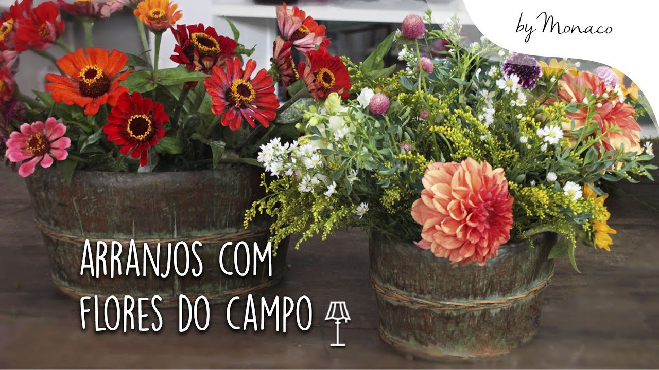 Inspirações - Arranjo com Flores do Campo - thptnganamst.edu.vn