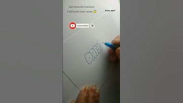 How to write DANIEL in bubble letters #shorts #tutorial #fyp
