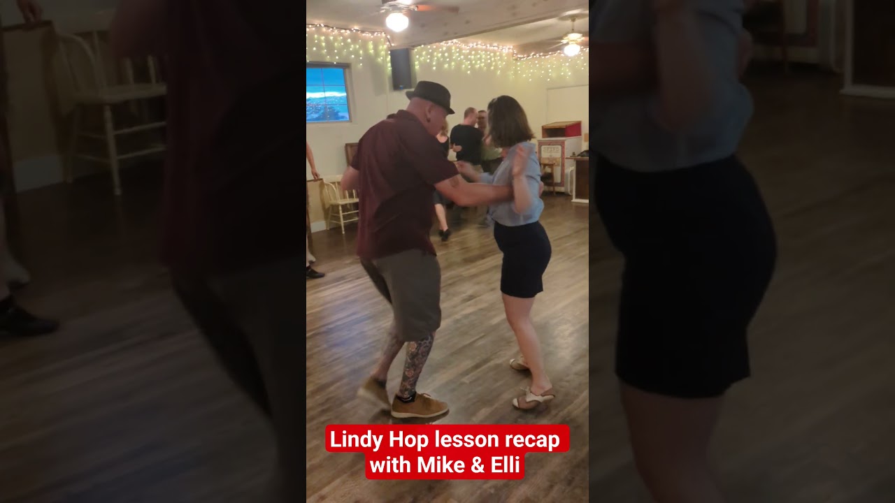 Lindy Hop lesson recap with Mike & Elli from August 18th, 2025